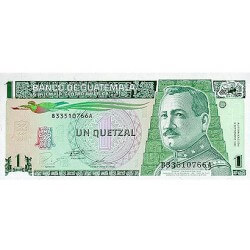 1995 - Guatemala P87c 1 Quetzal banknote UNC