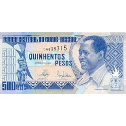 1990- Guinea Bissau Pic 12  500 Pesos  banknote