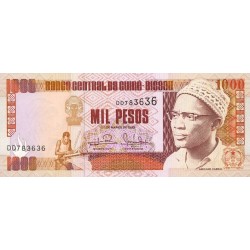 1993- Guinea Bissau pic13b billete  1000 Pesos