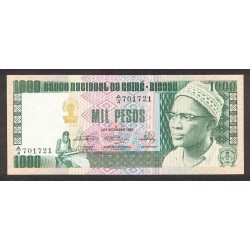 1978 - Guinea Bissau PIC 8b billete 1000 Pesos S/C