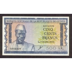 1960 -  Guinea pic 14 billete de 500 Francos