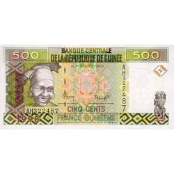 1998- Guinea  pic 36   500 Francs banknote