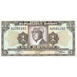 1984 - Haiti P239 1 Gourde banknote