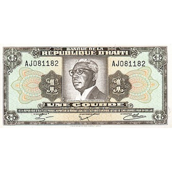 1984 - Haiti P239 1 Gourde banknote 1984 - Haiti P239 1 Gourde banknote