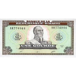 1989 - Haiti P253 1 Gourde banknote