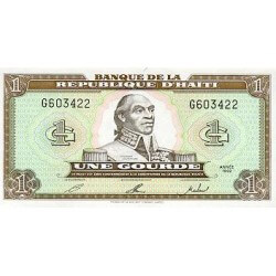 1992 - Haiti P259 1 Gourde banknote