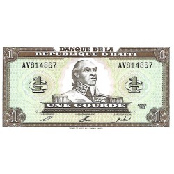 1992 - Haiti P259a billete de 1 Gourde S/C