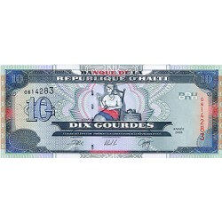 2000 - Haiti P265a 10 Gourdes banknote