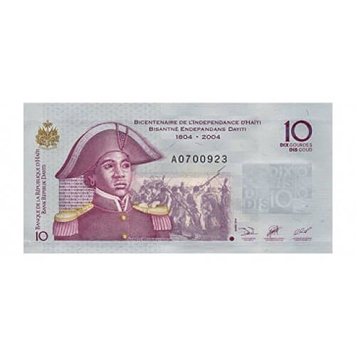 2004 - Haiti P272a billete de 10 Gourdes