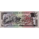 1985 - Honduras P63b 5 Lenpiras banknote