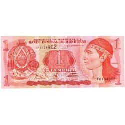 1997 - Honduras P79A billete de 1 Lempira