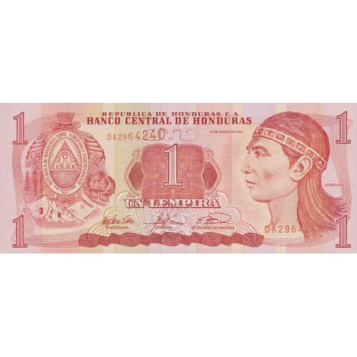 2003 - Honduras P84c 1 Lempira banknote UNC
