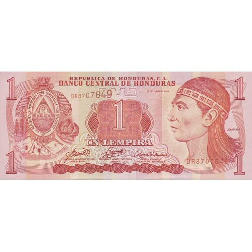 2006 - Honduras P84e 1 Lempira banknote