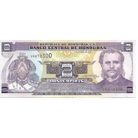 2008 - Honduras P90 2 Lempiras banknote UNC 2008 - Honduras P90 2 Lempiras banknote UNC