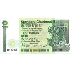 1990 - Hong Kong  Pic 278c   10 Dollars banknote