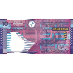 2002 - Hong Kong PIC 400a 10 Dollars banknote UNC 2002 - Hong Kong PIC 400a 10 Dollars banknote UNC