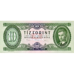1969 - Hungria PIC 168d billete de 10 Florines S/C