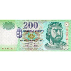 1998- Hungria PIC 178       billete de 200 Forint
