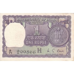 1976 - India PIC 77r      1 Rupe  banknote