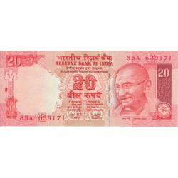 2007 - India pic 96b billete de 20 Rupias 