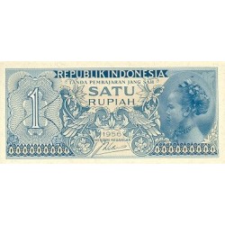 1954 - Indonesia PIC  74    1 Rupee banknote