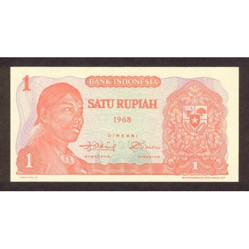 1968 - Indonesia PIC  102a    1 Rupee banknote