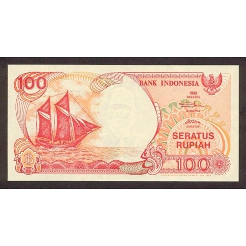 1992 - Indonesia PIC 127a 100 Rupees banknote UNC