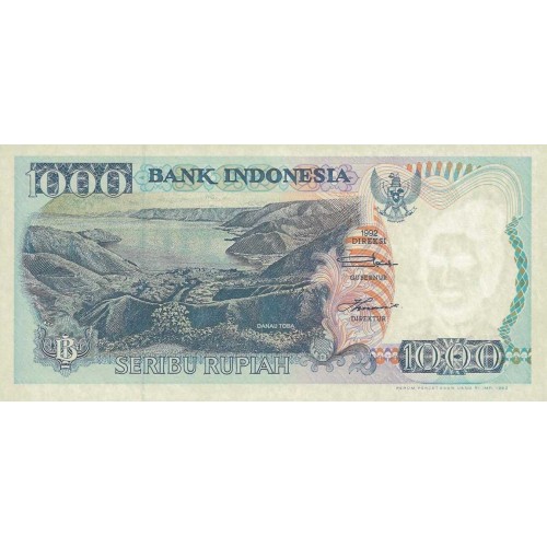 1992 - Indonesia PIC  129a    1000 Rupees banknote