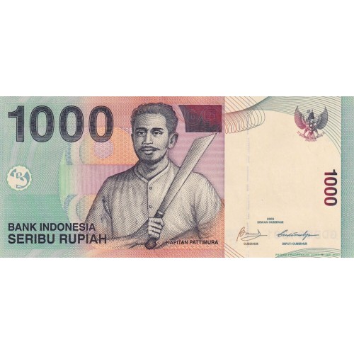 2009 - Indonesia PIC 141j billete de 1000 Rupias S/C 2009 - Indonesia PIC 141j billete de 1000 Rupias S/C
