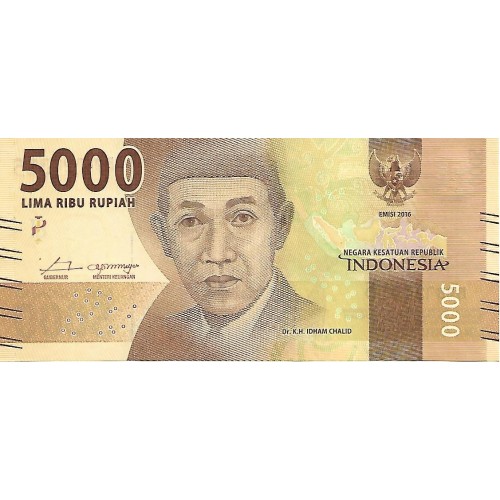 2016 - Indonesia PIC 156a billete de 5000 Rupias S/C 2016 - Indonesia PIC 156a billete de 5000 Rupias S/C