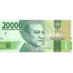 2016 - Indonesia PIC 158a billete de 20.000 Rupias S/C