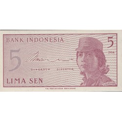 1964 - Indonesia pic 91 billete de 5 Sen
