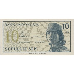 1964 - Indonesia PIC 92 10 Sen banknote UNC 1964 - Indonesia PIC 92 10 Sen banknote UNC