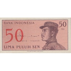 1964 - Indonesia pic 94 billete de 50 Sen