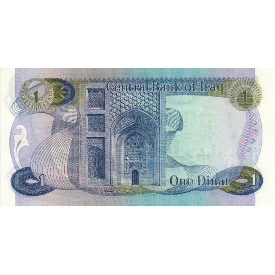 1973 - Iraq PIC 63b 1 Dinar banknot 1973 - Iraq PIC 63b 1 Dinar banknot
