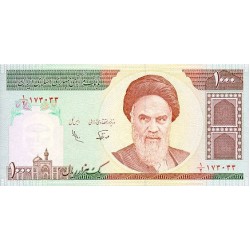 1992 - Iran pic 143a billete de 1000 Rials