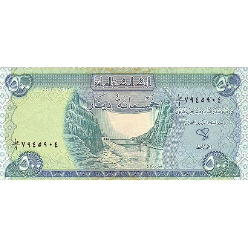 2004 - Iraq PIC 92 billete de 500 Dinars S/C