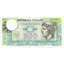 1974 - Italy PIC 94   500 Liras  banknote