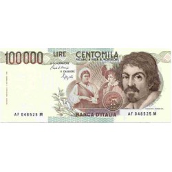 1983 - Italy PIC 110 b   100.000 Liras  banknote F