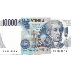 1984 - Italia PIC 112a billete de 10.000 Liras EBC 1984 - Italia PIC 112a billete de 10.000 Liras EBC