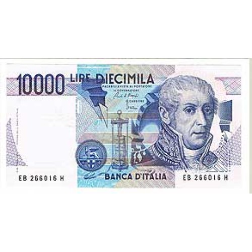 1984 - Italy PIC 112 b   10.000 Liras  banknote