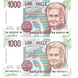 1990 - Italia PIC 114a billete de 1.000 Liras EBC 1990 - Italia PIC 114a billete de 1.000 Liras EBC