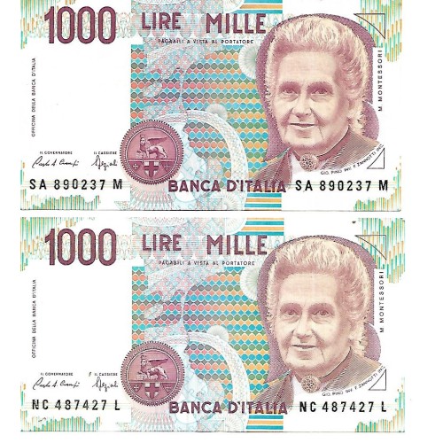 1990 - Italia PIC 114a billete de 1.000 Liras EBC