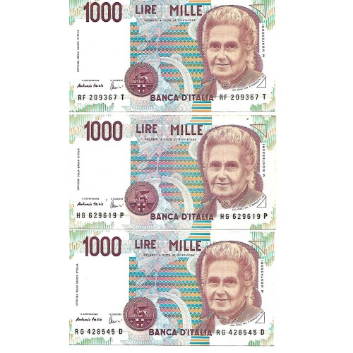 1990 - Italia PIC 114c billete de 1.000 Liras EBC