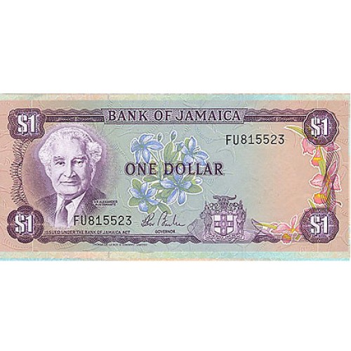 1982/86 - Jamaica  Pic 64b      1 Dollar banknote