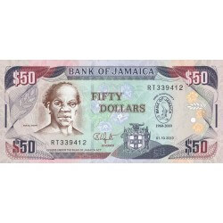 2010 - Jamaica PIC 88 50 Dollars banknote UNC 2010 - Jamaica PIC 88 50 Dollars banknote UNC