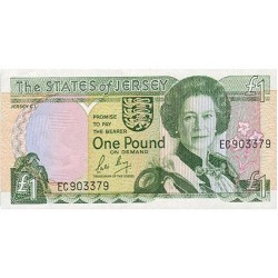 1989 - Jersey PIC 15    1 Pound  banknote