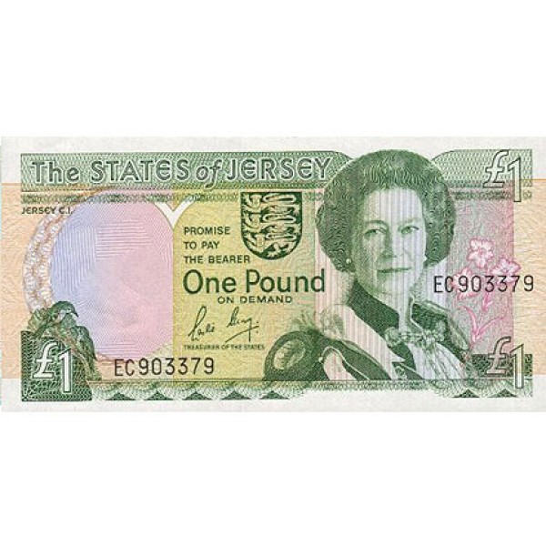 1989 - Jersey PIC 15    1 Pound  banknote