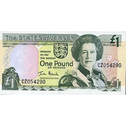 2000 - Jersey PIC 26a    1 Pound  banknote