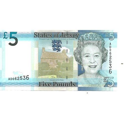 2010 - Jersey PIC 33a billete de 5 Libras S/C